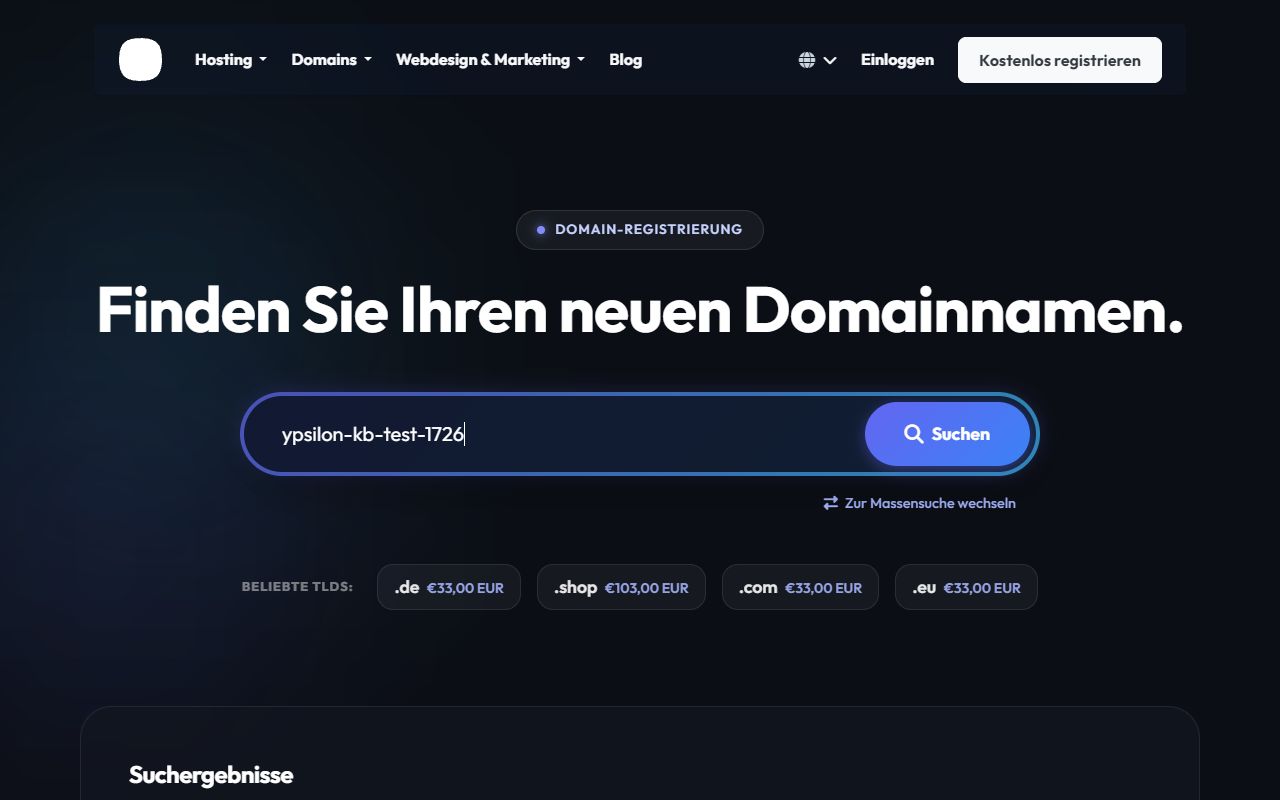 Domain Results